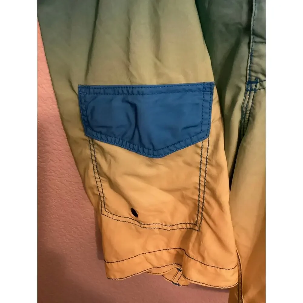 Old Navy Board Shorts Blue-to-Yellow Gradient or 